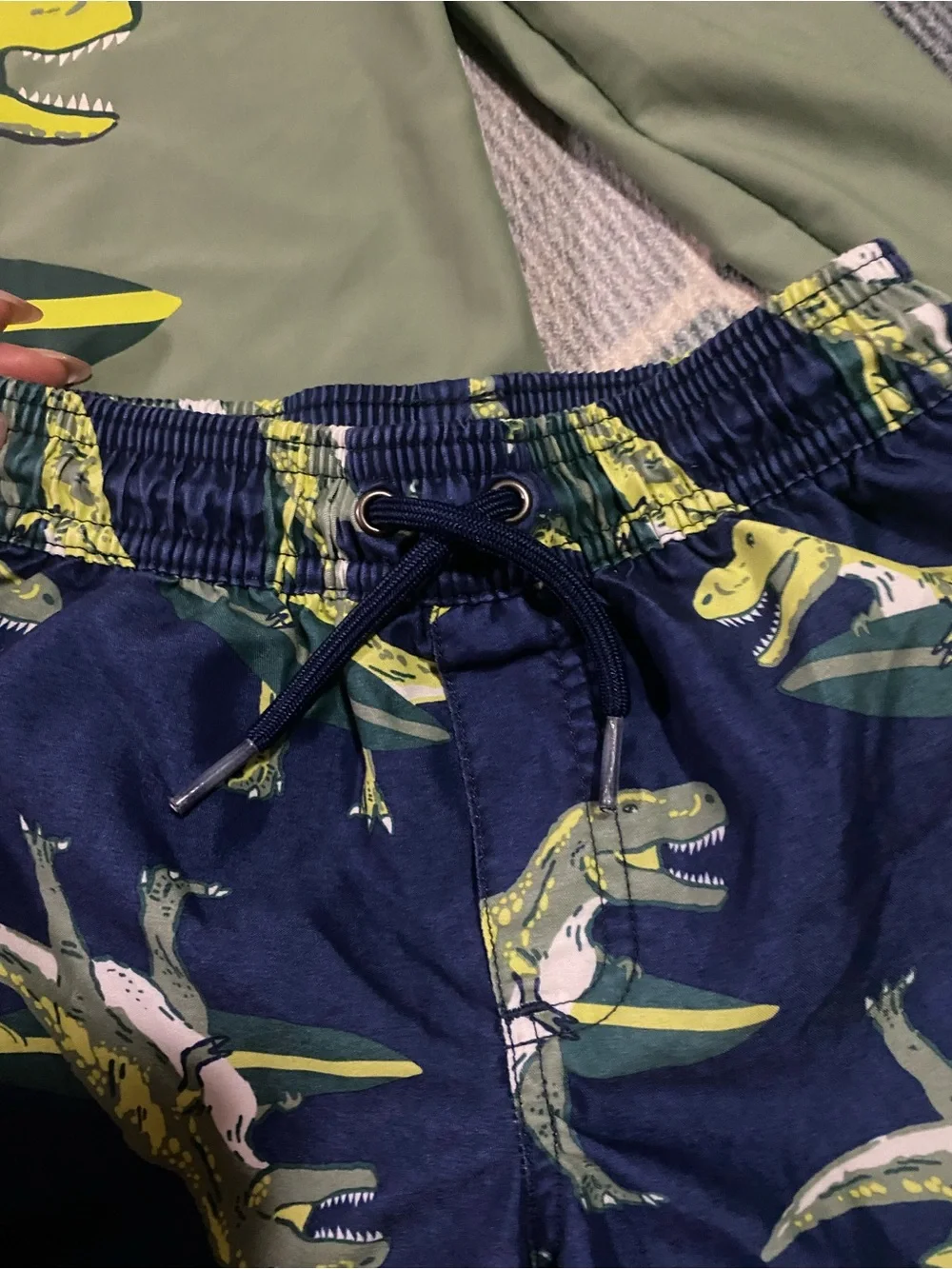 Carter’s boys Long Sleeve Dino Rash Guard Set